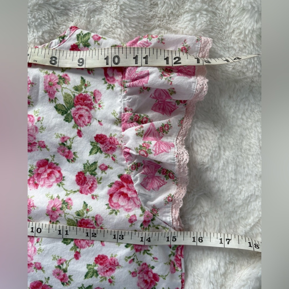 American Girl LoveShack Tired Ruffle Lace Trim Cottagecore Party Dress Sz: 12 - Picture 6 of 9